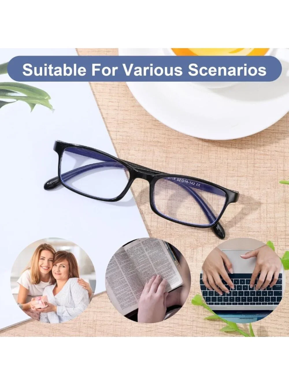 30 Pack Adjustable Reading Glasses - Black Frames, Spring Loaded Hinge, Comfort
